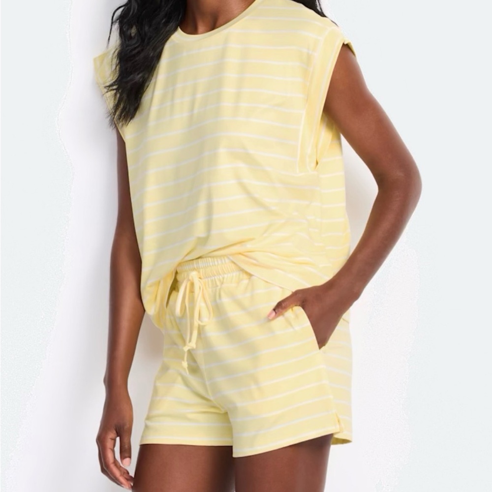 Yellow Striped Lounge Set - Picture 2 of 2